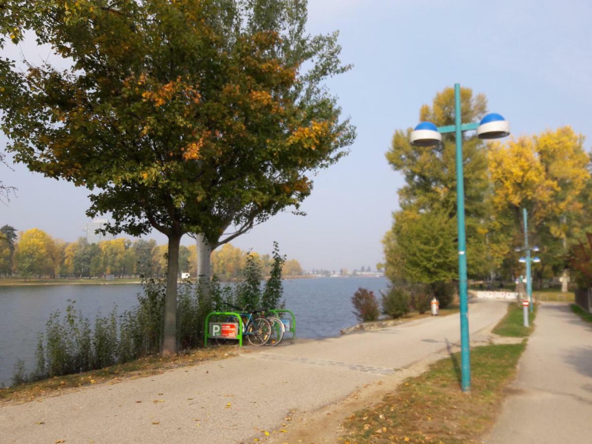 Bungalow At Lake Alte Donau Vienna Esterno foto